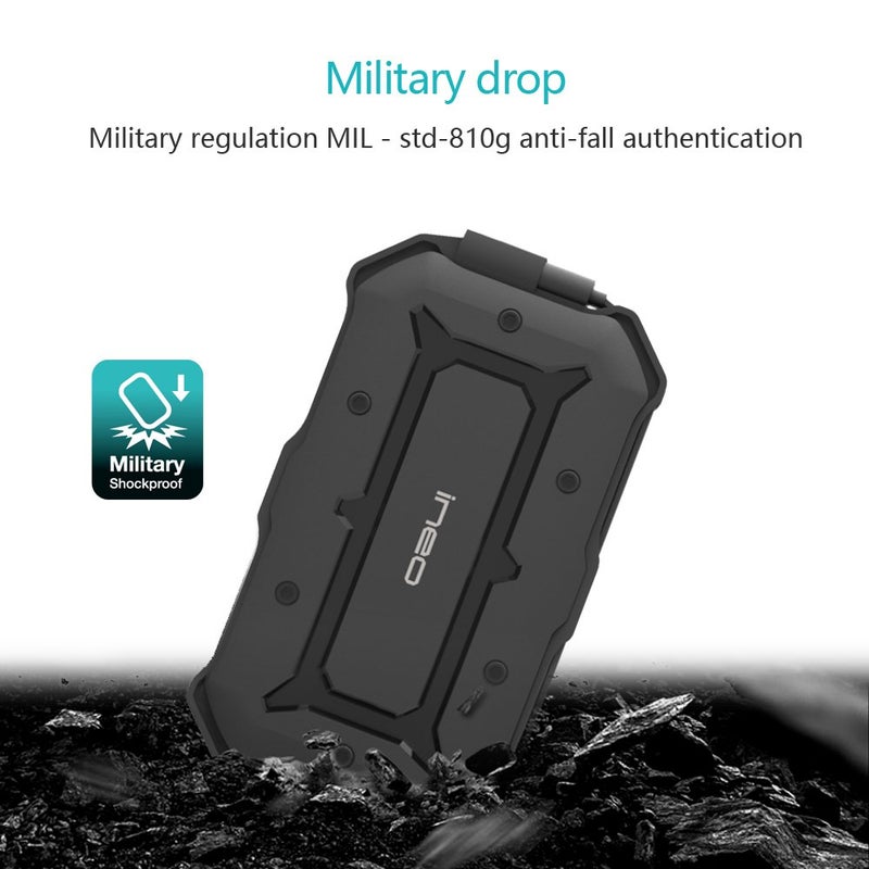 Ineo 2.5" USB 3.0 Type A Rugged Waterproof & Shockproof External HDD Enclosure - IP66 Rated, Compatible with PS5, Xbox, Laptops, MacBook, WD, Seagate, Toshiba, Samsung, Hitachi [T2566-II] - Image 3